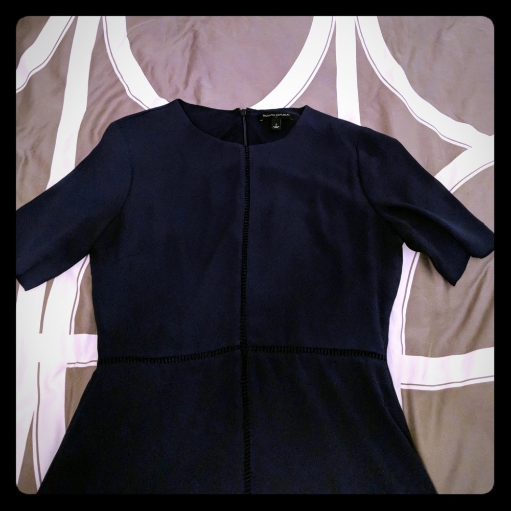 Banana Republuc navy blue dress